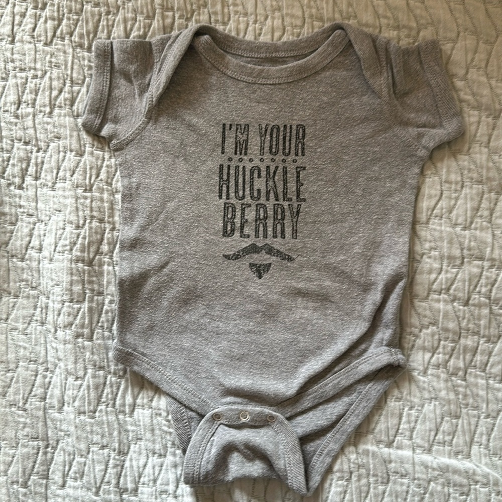 I’m your Huckleberry 12 month onesie.